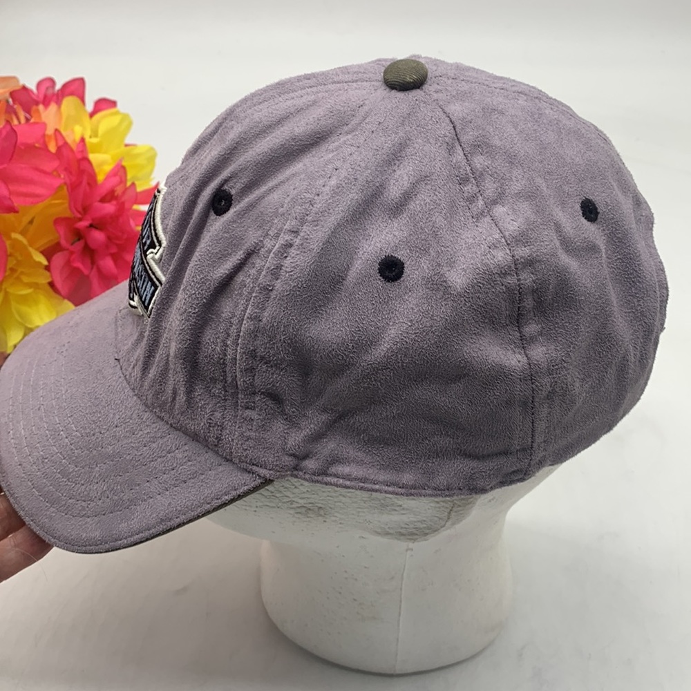 Harley-Davidson Gray Microsuede Baseball Cap Adjustable HT4874E - Picture 4 of 10